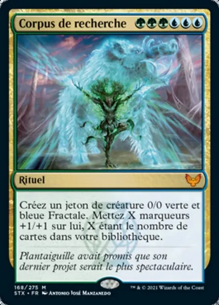 Corpus de recherche, carte Magic STX 168 — extension Strixhaven: l'Académie des Mages