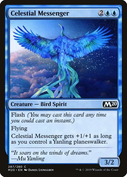 Celestial Messenger, Magic card M20 287 — Core Set 2020 set