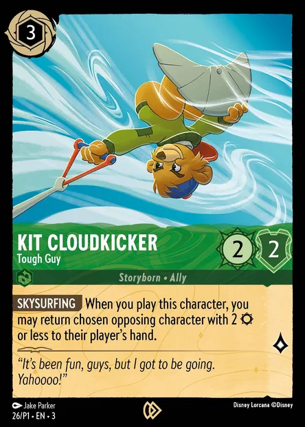 Kit Cloudkicker - Tough Guy, Disney Lorcana card P1-026 — P1 set