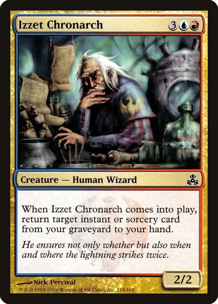 Chronarque d'Izzet, carte Magic GPT 119 — extension Le Pacte des Guildes