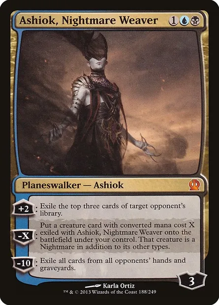 Ashiok, Nightmare Weaver, Magic card THS 188 — Theros set