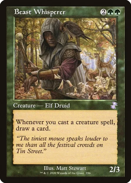 Beast Whisperer, Magic card TSR 356 — Time Spiral Remastered set