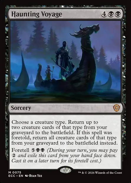 Haunting Voyage, Magic card ECC 75 — Lorwyn Eclipsed Commander set