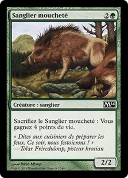 Sanglier moucheté, carte Magic M14 167 — extension Magic 2014