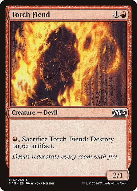 Torch Fiend, Magic card M15 166 — Magic 2015 set