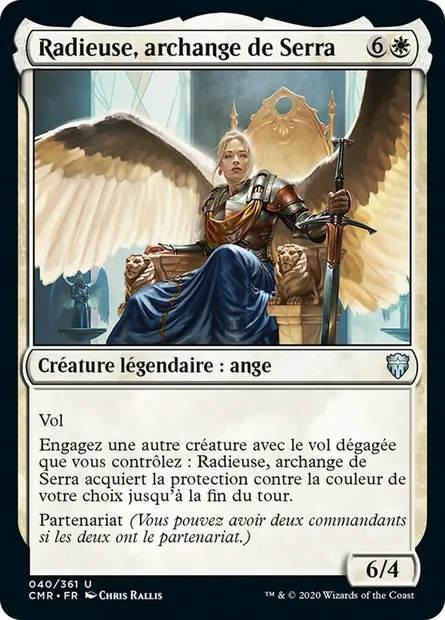 Radieuse, archange de Serra, carte Magic CMR 40 — extension Commander Legends