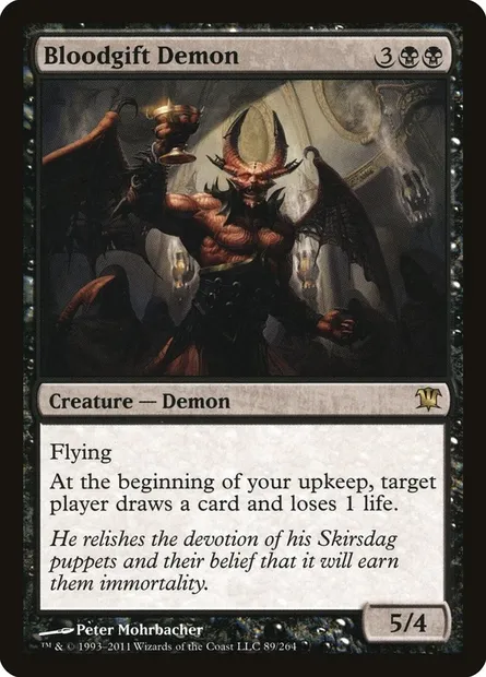 Bloodgift Demon, Magic card ISD 89 — Innistrad set