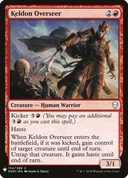 Brigadier kelde, carte Magic PLST DOM-134 — extension The List