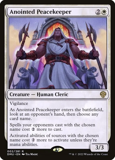 Anointed Peacekeeper, Magic card DMU 2 — Dominaria United set