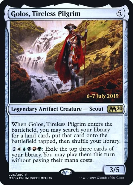 Golos, Tireless Pilgrim, Magic card PM20 226s — Core Set 2020 Promos set