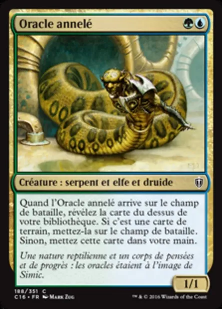 Oracle annelé, carte Magic C16 188 — extension Commander 2016