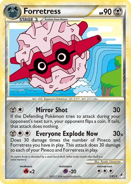 Forretress, Pokémon card CL 5 — Call of Legends set