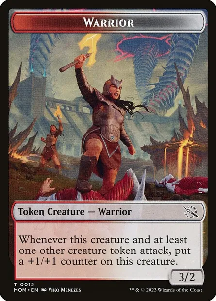 Warrior, Magic card TMOM 15 — March of the Machine Tokens set