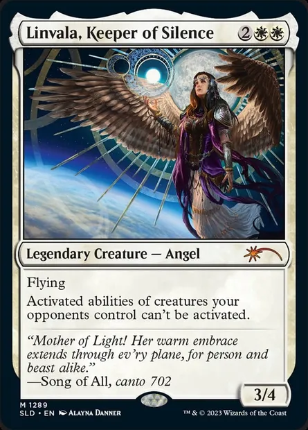 Linvala, Gardienne du Silence, carte Magic SLD 1289 — extension Secret Lair Drop