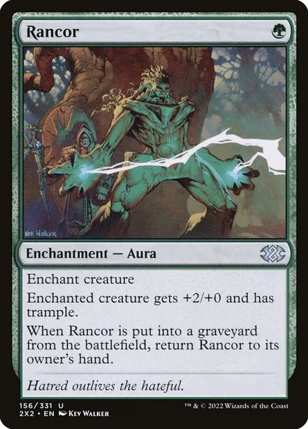 Rancor, Magic card 2X2 156 — Double Masters 2022 set