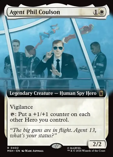 Agent Phil Coulson, Magic card MSH 402 — Marvel Super Heroes set