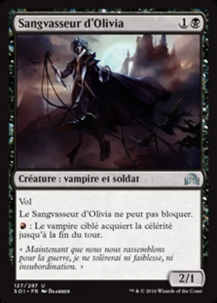Sangvasseur d'Olivia, carte Magic SOI 127 — extension Ténèbres sur Innistrad
