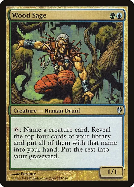 Wood Sage, Magic card CNS 195 — Conspiracy set