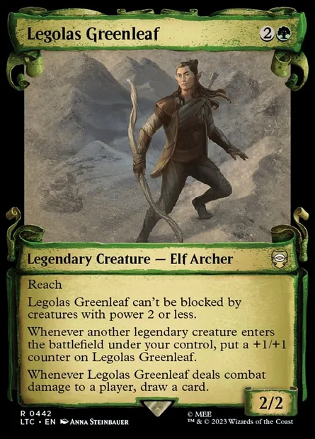 Legolas Greenleaf, Magic card LTC 442 — Tales of Middle-earth Commander set