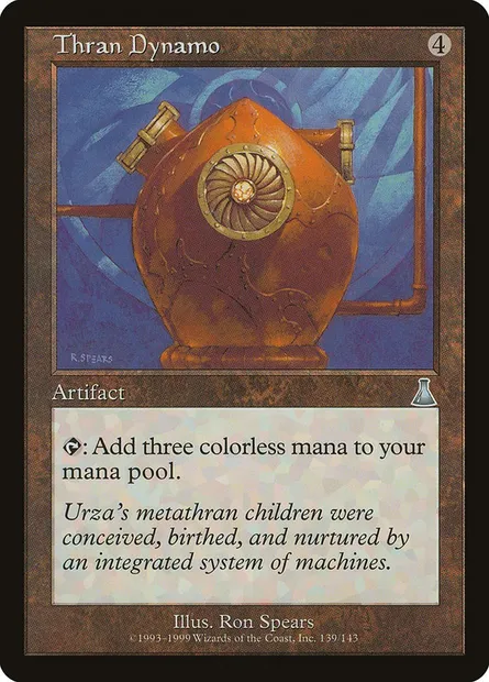 Dynamo Thran, carte Magic UDS 139 — extension Destinée d'Urza