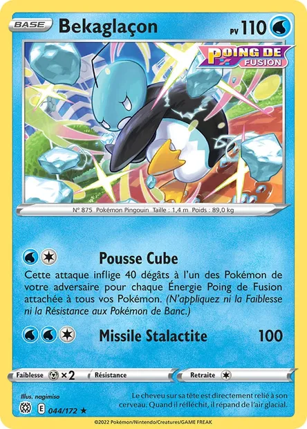 Bekaglaçon, carte Pokémon BRS 044 — extension Stars Étincelantes