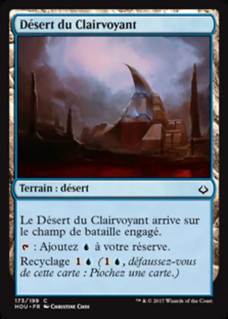 Désert du Clairvoyant, carte Magic HOU 173 — extension L’âge de la destruction