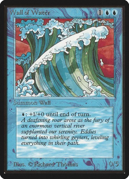 Mur d'eau, carte Magic LEB 91 — extension Limited Edition Beta