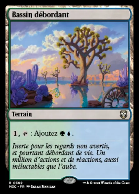 Bassin débordant, carte Magic M3C 362 — extension Modern Horizons 3 Commander