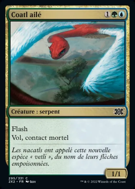 Coatl ailé, carte Magic 2X2 295 — extension Double Masters 2022