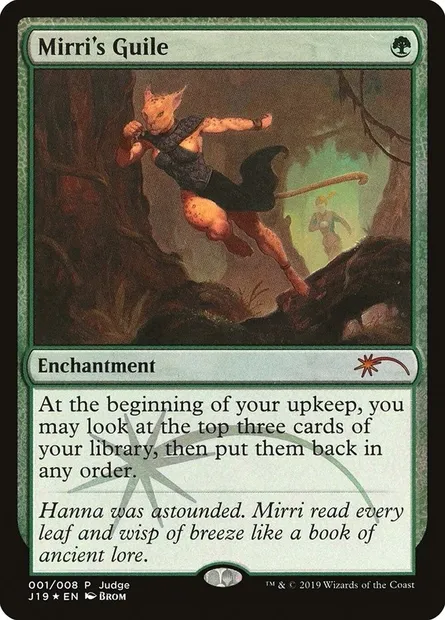 Mirri's Guile, Magic card J19 1 — Judge Gift Cards 2019 set