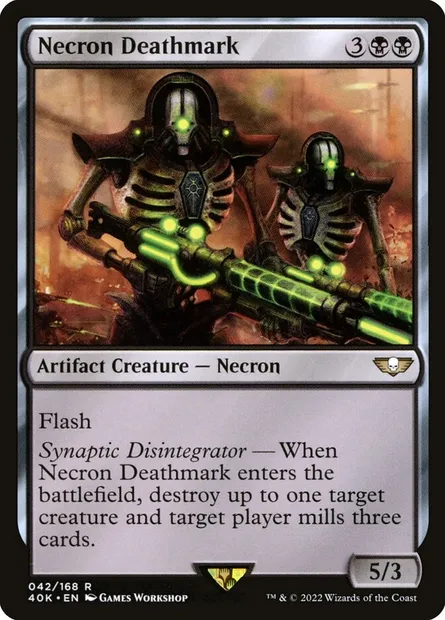 Necron Deathmark, Magic card 40K 42 — Warhammer 40,000 Commander set
