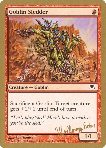 Lugeur gobelin, carte Magic WC03 we209 — extension World Championship Decks 2003