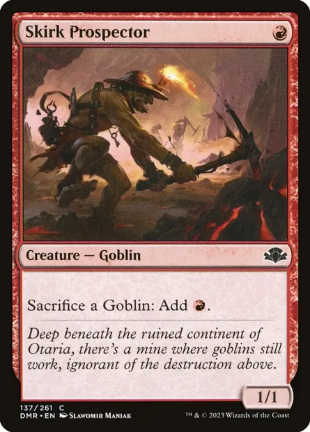 Skirk Prospector, Magic card DMR 137 — Dominaria Remastered set