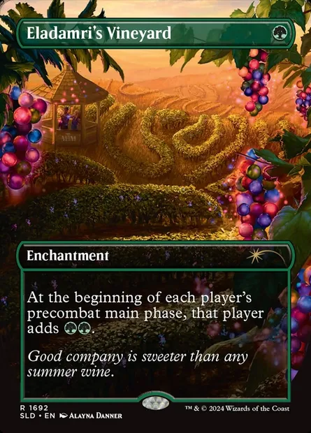 Vignoble d'Eladämri, carte Magic SLD 1692 — extension Secret Lair Drop