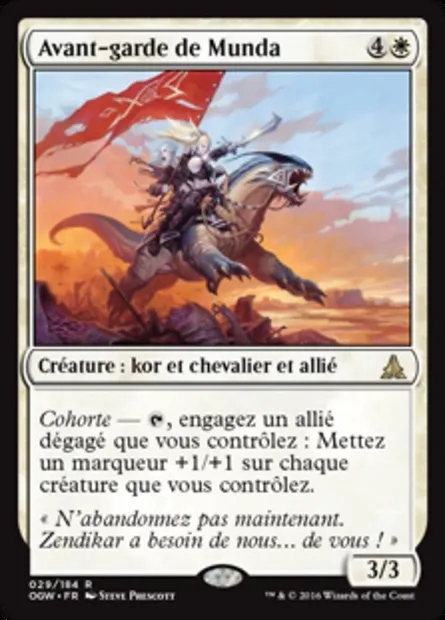 Avant-garde de Munda, carte Magic OGW 29 — extension Le serment des Sentinelles