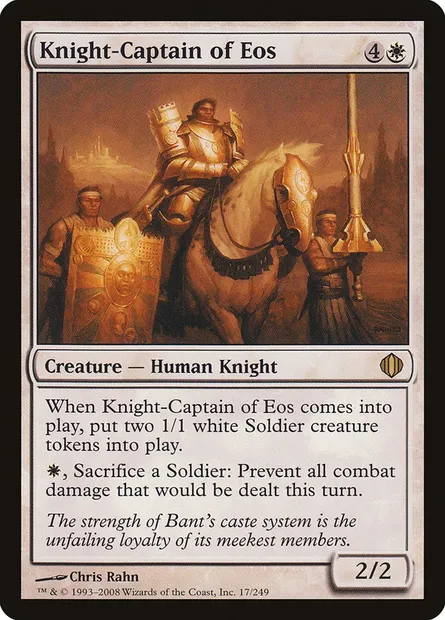 Knight-Captain of Eos, Magic card ALA 17 — Shards of Alara set