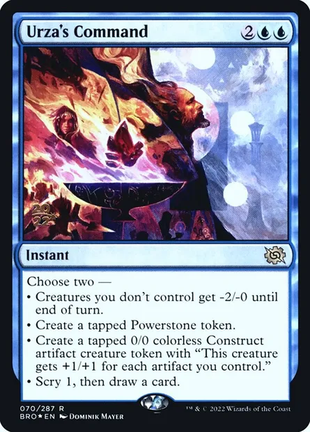 Urza's Command, Magic card PBRO 70s — The Brothers' War Promos set