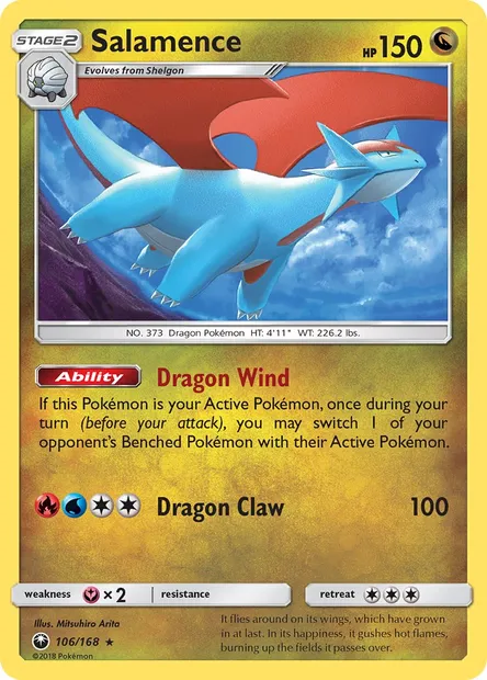 Salamence, Pokémon card CES 106 — Celestial Storm set