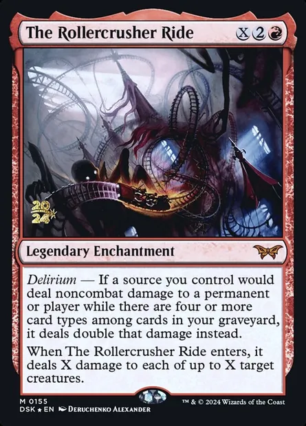The Rollercrusher Ride, Magic card PDSK 155s — Duskmourn: House of Horror Promos set