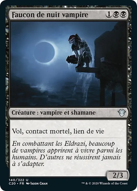 Faucon de nuit vampire, carte Magic C20 140 — extension Commander 2020