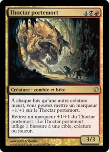 Thoctar portemort, carte Magic C13 184 — extension Commander 2013