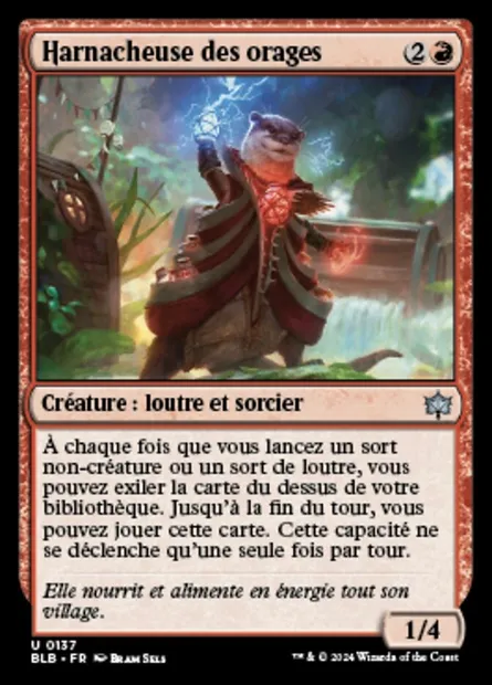 Harnacheuse des orages, carte Magic BLB 137 — extension Bloomburrow