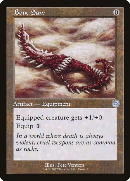 Bone Saw, Magic card BRR 7 — The Brothers' War Retro Artifacts set