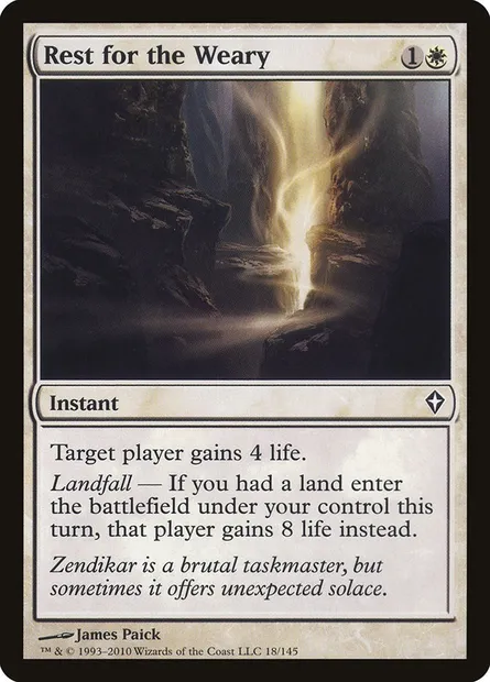Rest for the Weary, Magic card WWK 18 — Worldwake set