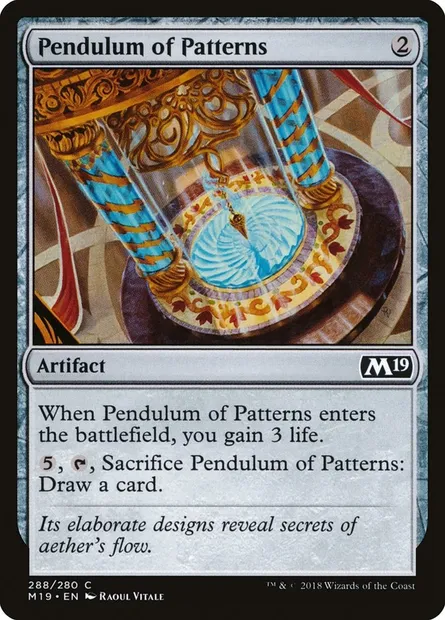 Pendulum of Patterns, Magic card M19 288 — Core Set 2019 set