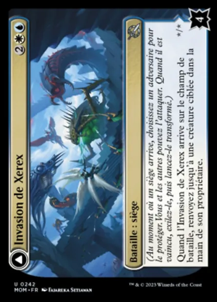 Invasion de Xerex // Paladin de vertex, carte Magic MOM 242 — extension L'invasion des machines