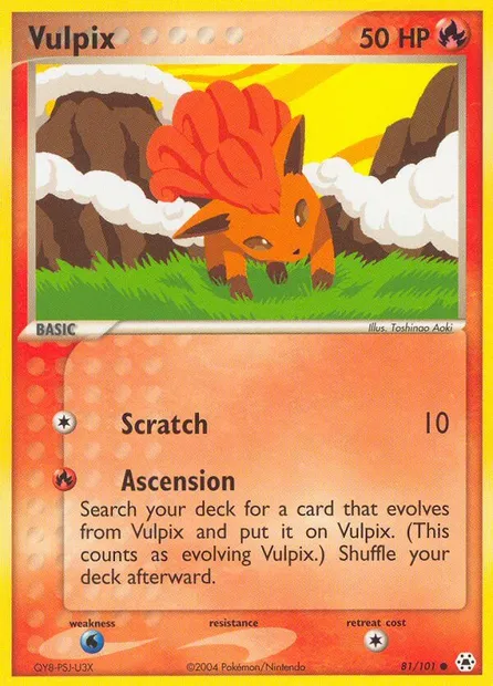 Vulpix, Pokémon card HL 81 — Hidden Legends set