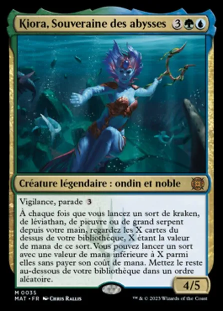 Kiora, Souveraine des abysses, carte Magic MAT 35 — extension L'invasion des machines : le jour d'après