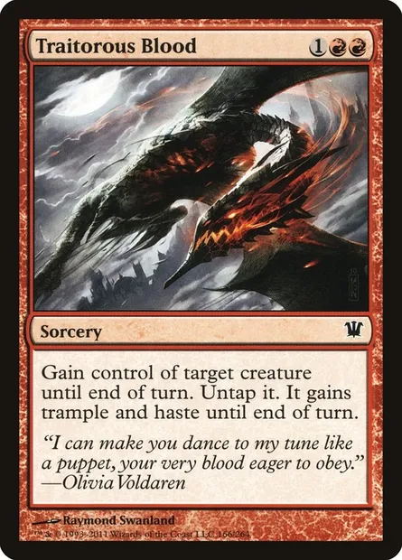 Traitorous Blood, Magic card ISD 166 — Innistrad set