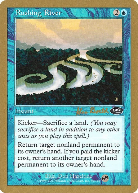 Rivière impétueuse, carte Magic WC01 ab30sb — extension World Championship Decks 2001